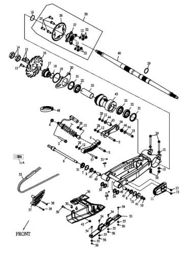 96000-10100-14K Original Sechskantschraube Kettenspanner M10x100 Nr. 39 f. Adly Beeline Herkules 500