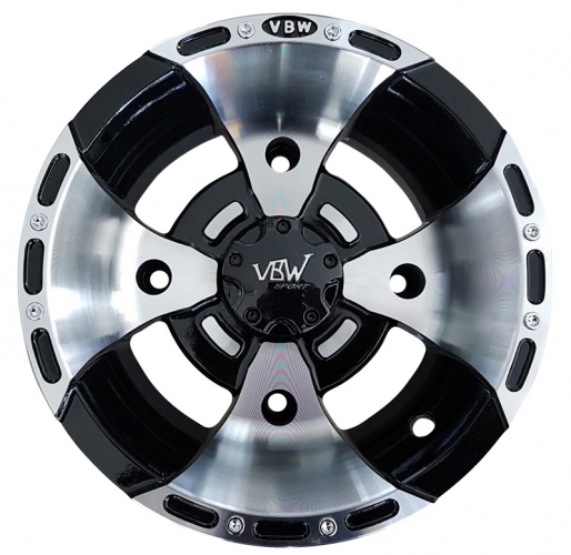 10x6 ( 6x10 ) 4x144 ET -7 (3B+3N) VBW Sport Alu-Felge Silber/schwarz