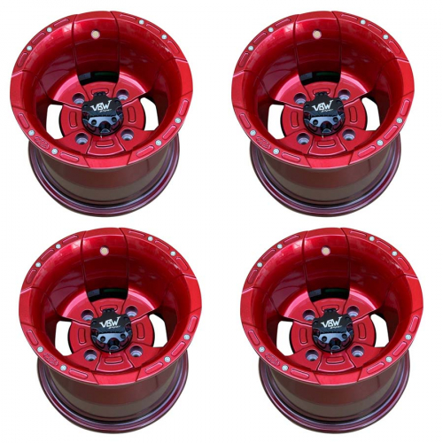 1 Satz VBW Sport Alu-Felgen Candy Red 8x10 10x8 + 10x10 Teileguta. f. ADLY BEELINE ONLINE
