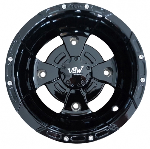 10x6 ( 6x10 ) 4x144 ET -7 (3B+3N) VBW Sport Alu-Felge schwarz/schwarz (GL�NZEND)