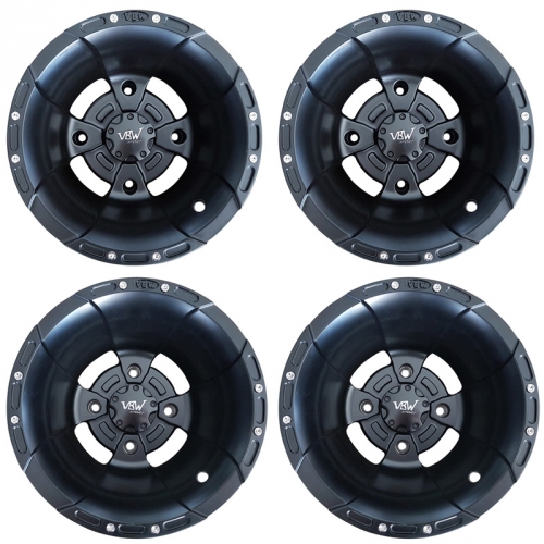 1 Satz VBW Sport Alu-Felgen schwarz/schwarz Matt 6x10 10x6 + 10x10 Teilegutachten f. Suzuki LTZ 400