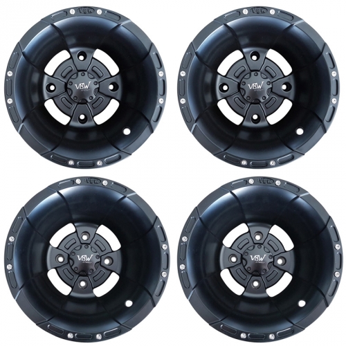1 Satz VBW Sport Alu-Felgen schwarz/schwarz MATT 6x10 10x6 + 10x10 Teilegut. f. Yamaha 700R 350R YFZ