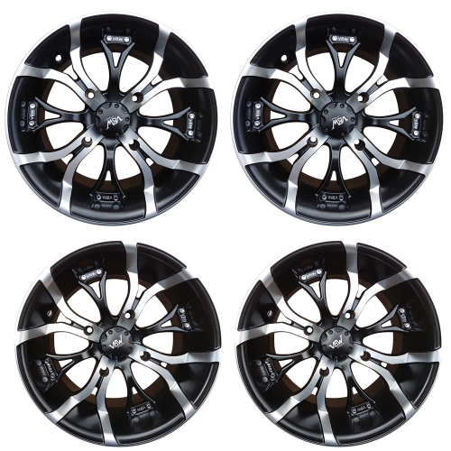 14x8 4x136 -3 + 14x7 4x136 -10 ATV Alufelgensatz m. Festigkeitsgutachten VBW Sport A2 Silber/schwarz