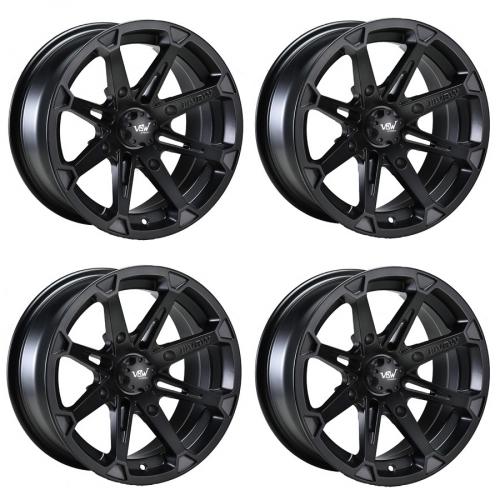 ATV 15 Zoll Alufelgensatz m. Teilegutachten VBW Sport A3 schwarz/schwarz f. CF-Moto + Goes