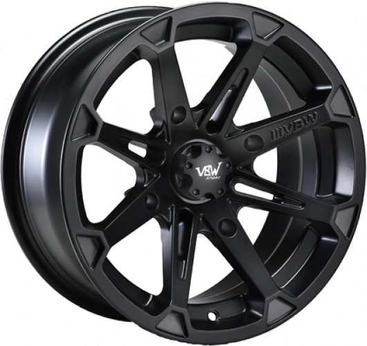 15x8 ( 8x15 ) 4x136 ET -3 VBW Sport A3 Alu-Felge Schwarz- Schwarz- matt mit Festigkeitsgutachten