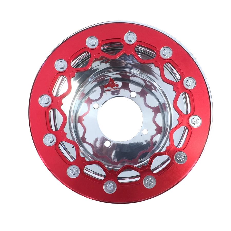 ATV Felgen Aluminium Bead Lock Ring Farbe rot für 10 Zoll Quad 