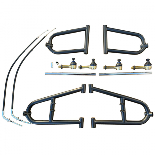 Lngerer / breiterer A-Arm Kit schwarz Quad ATV SMC Barossa 150 170 200 250 mit Trommelbremse vorne