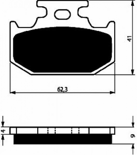 BGS3-001 GoldFren Sinter Bremsbelag Typ: S3 mit TV Zertifizierung fr Yamaha Siehe Tabelle