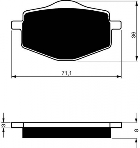 BGS3-018 GoldFren Sinter Bremsbelag Typ: S3 mit TV Zertifizierung fr CF Moto u. Yamaha siehe Tabelle