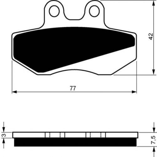 BGS3-095 GoldFren Sinter Bremsbelag Typ: S3 mit TV Zertifizierung fr Explorer siehe Tabelle