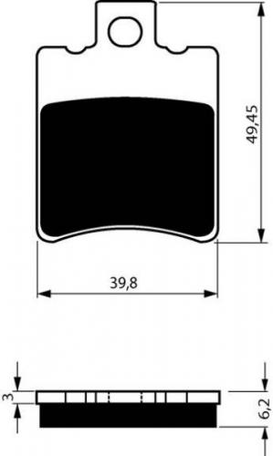 BGS3-098 GoldFren Sinter Bremsbelag Typ: S3 mit TV Zertifizierung fr Quadro siehe Tabelle