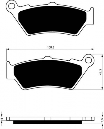 BGS3-106 GoldFren Sinter Bremsbelag Typ: S3 mit TV Zertifizierung fr Polaris siehe Tabelle