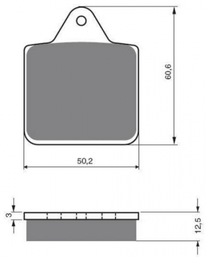 BGS3-236 GoldFren Bremsbelge Typ: S3 mit TV Zertifizierung fr ATV Polaris Big Boss 6x6 hinten