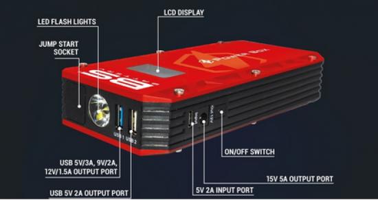 700559 BS BATTERY Power Box PB-02 Batterie Jump Starter / Ladegert