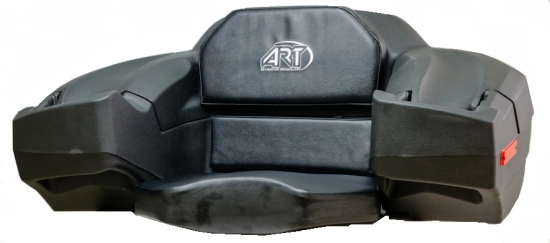 ART ATV Koffer Cargo Tranport Box Topcase Luggage mit Sitz und Rckenlehne schwarz fr hinten