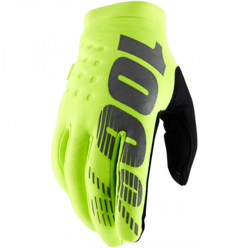 100% Handschuhe Brisker II Fluo gelb Gre Kinder L Moto Cross BMX Enduro Motorrad Quad ATV usw.