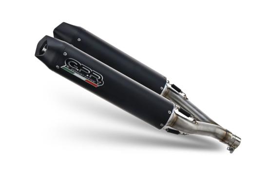 CO.ATV.18.FUNE GPR Furore Nero Doppelte Komplettanlage f�r Kawasaki Kfx 700 2004/2011