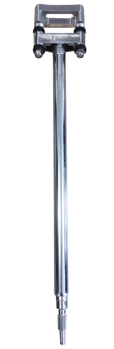 LQ-Racing Lenkstange 100mm X 696mm + Lenkerklemme Farbe Silber 22,2mm f. Yamaha YFZ 450 YFM 700R