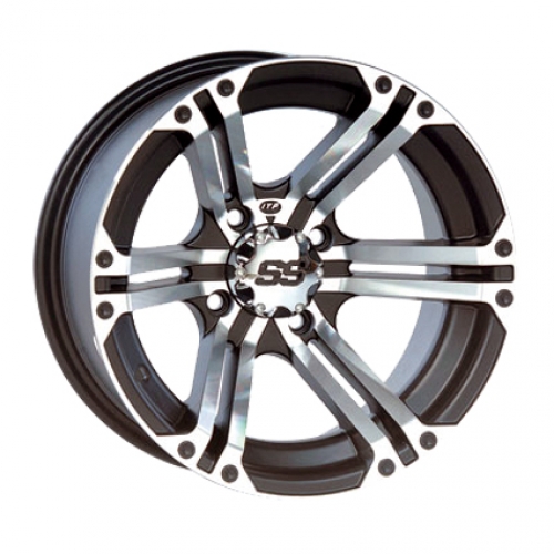 2x 12x7 ( 7x12 ) 4x110 2+5 ITP SS 212 machined-black  Alu-Felge