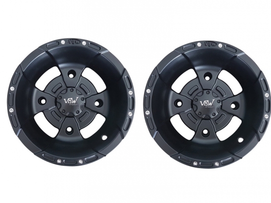 2x 6x10 ( 10x6 ) 4x144 ET -7 (3B+3N) VBW Sport Alu-Felge schwarz/schwarz (MATT)