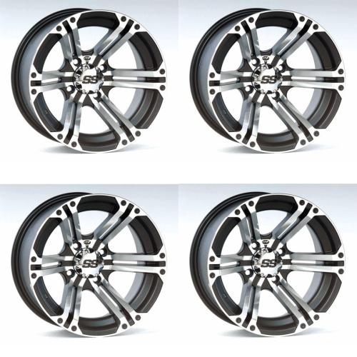 Alu Felgensatz 12 Zoll SS212 mit Teilegutachten f�r Yamaha Grizzy Suzuki King Quad Kymco MXU