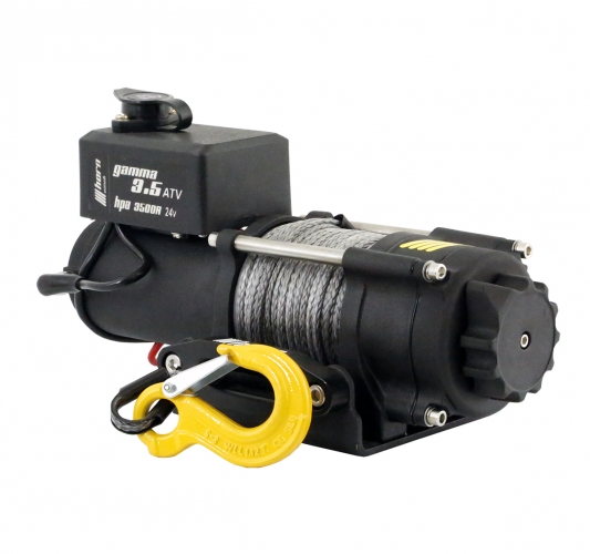 HORN Quad / ATV Seilwinde Gamma 3.5 mit Kunststoffseil 12V 1,6to