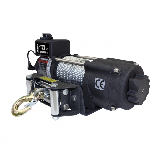 HORN Quad / ATV Seilwinde Gamma 4.6 mit Stahlseil 12V 2,0to