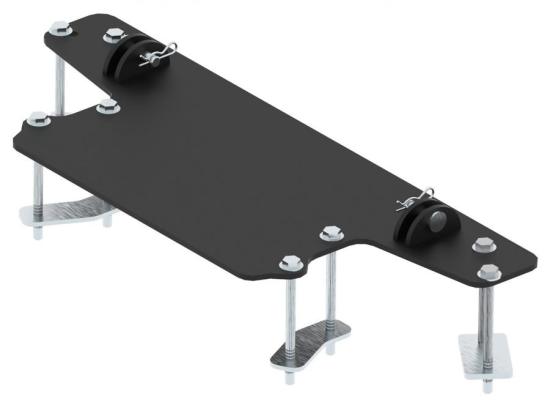 03.13600 Iron Baltic Schneepfluganbausatz fr Mittelmontage Polaris Ranger 570 SP 2022+