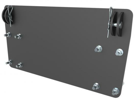 03.3600 Iron Baltic Schneepfluganbausatz fr Mittelmontage HiSun 700 UTV und Goes UTX700
