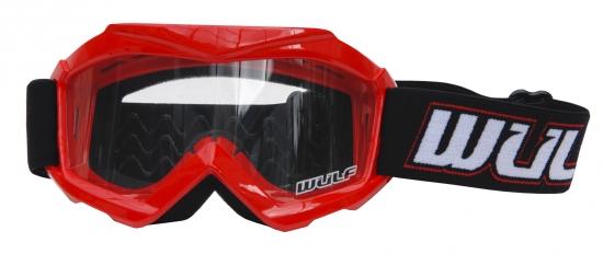 Helm Off Road L 51-52 rot Motorrad Quad Bike MX BMX Enduro Kinder Cross Brille 