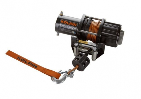 Kolpin Quad / ATV Winch Seilwinde 2500 (25-9255) mit Synthetik - Seil Zugkraft 1130kg