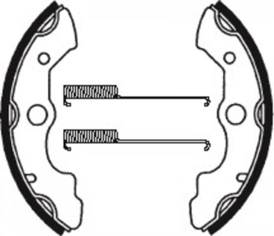 BA045 TECNIUM ATV Organische Bremsbacken - BA045