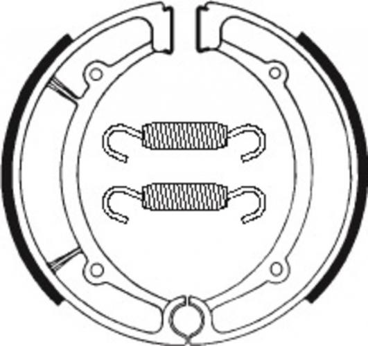 BA066 TECNIUM Scooter/Street/ATV Organische Bremsbacken - BA066