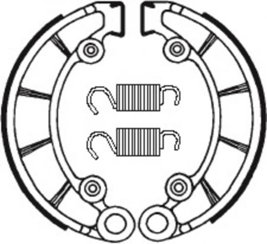 BA072 TECNIUM Street/ATV Organische Bremsbacken - BA072