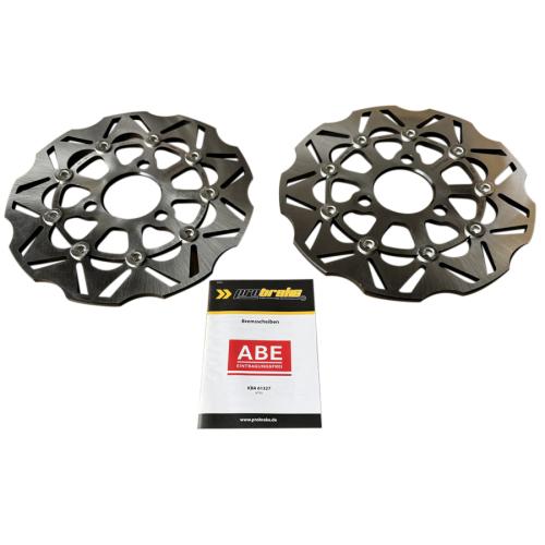 2x ProBrake schwimmend gelagerter Edelstahl Bremsscheiben inkl. ABE / KBA fr CanAm Spyder