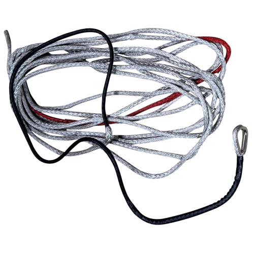 LQ-RACING Quad / ATV Kunststoff - Synthetik - Nylon  Seil  Grau 5,5mm x 10,3m