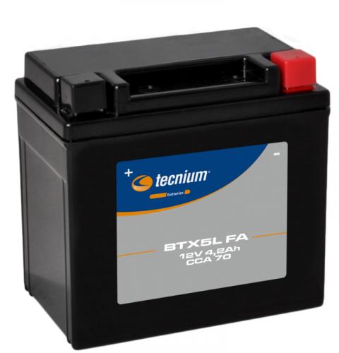 820670 TECNIUM Wartungsfreie Batterie Werkseitig aktiviert - BTX5L