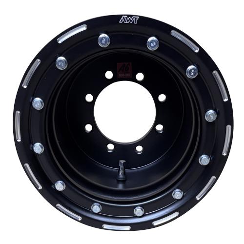 9x8 ( 8x9 ) 3+5 4x115 + 4x110 LQ-Racing AWT Alu Felge Typ Beadlock schwarz hinten 9x8 ( 8x9 ) 3+5 4x115 + 4x110 LQ-Racing AWT Alu Felge Typ Beadlock schwarz hinten