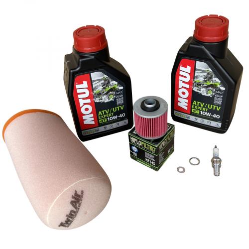 Kundendienst Kit 2l Öl + Filter Dichtringe Zündkerze Luftfilter für Quad ATV Yamaha YFM 700R