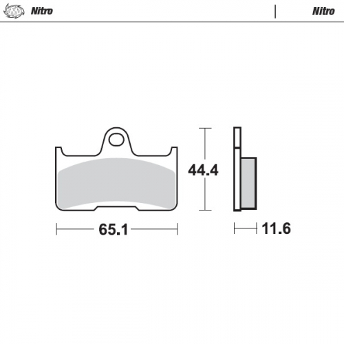 098121 Moto-Master Bremsbelge Nitro vorne hinten mit TV f. Quad Goes 520 625 Quadzilla CUV 500