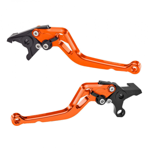 ProBrake MIDI Einstellbare Kupplungs + Bremshebel ohne Adapter Farbe Orange