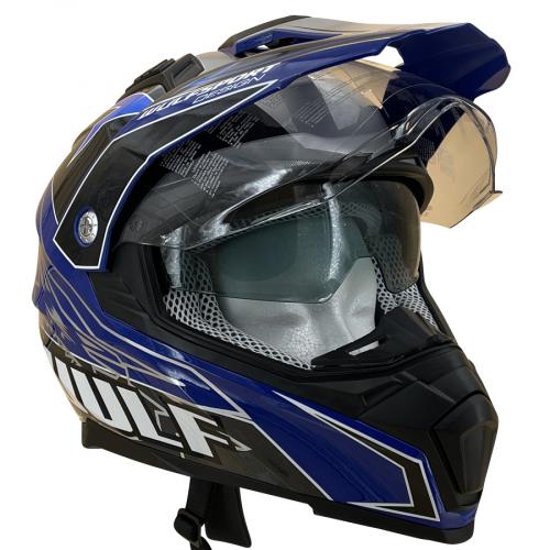 Wulfsport Prima-X Cross Helm L (59-60cm) blau Motorrad Quad Bike Enduro MX BMX Supermoto usw.