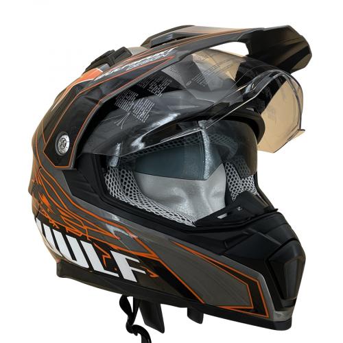 Wulfsport Prima-X Cross Helm M (57-58cm) orange Motorrad Quad Bike Enduro MX BMX Supermoto usw.