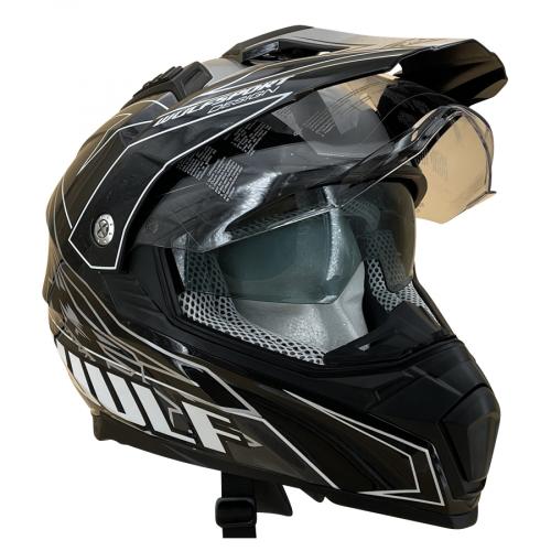 Wulfsport Prima-X Cross Helm L (59-60cm) schwarz Motorrad Quad Bike Enduro MX BMX Supermoto usw.