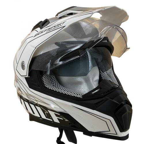 Wulfsport Prima-X Cross Helm L (59-60cm) wei Motorrad Quad Bike Enduro MX BMX Supermoto usw.