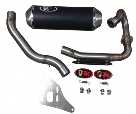 TK Turbo Kit FullSystem Auspuffanlage inkl. Krmmer E-Geprft fr Suzuki LTZ 400 -08