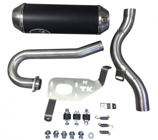 TK Turbo Kit FullSystem Auspuffanlage inkl. Krmmer E-Geprft fr Suzuki LTR 450