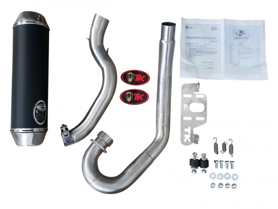 TK Turbo Kit FullSystem Auspuffanlage inkl. Krmmer E-Geprft fr Yamaha YFM 700R 2015-