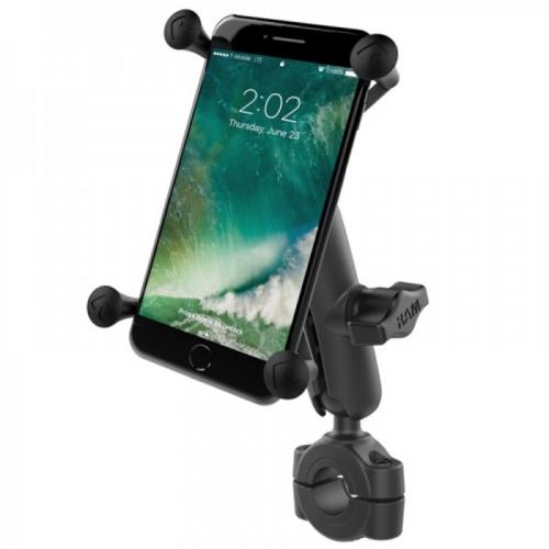 RAM-B-408-75-1-UN10 RAM MOUNTSX-Grip Medium ArmPhone Holder with Medium Handlebar Base - Large Phones