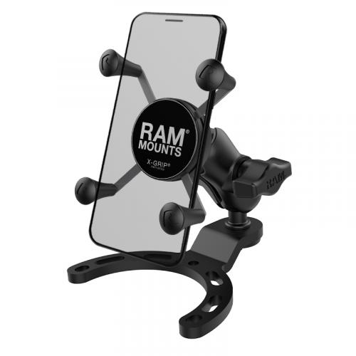 RAM-B-410-A-UN7BU RAM MOUNTS X-Grip Phone Holder Short Arm Small Gas Tank Base - Large Phones